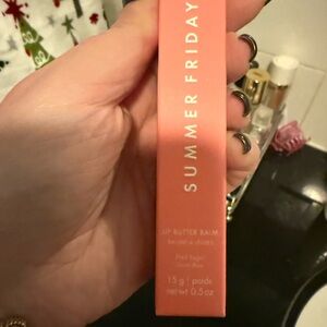 Summer Fridays Lip Balm in Coral Packaging